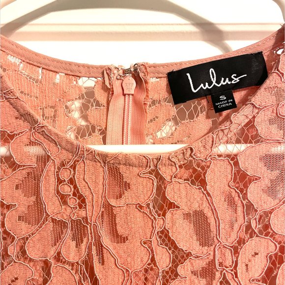 Lulu's Chic Pink Lace Dress - Picture 10 of 11